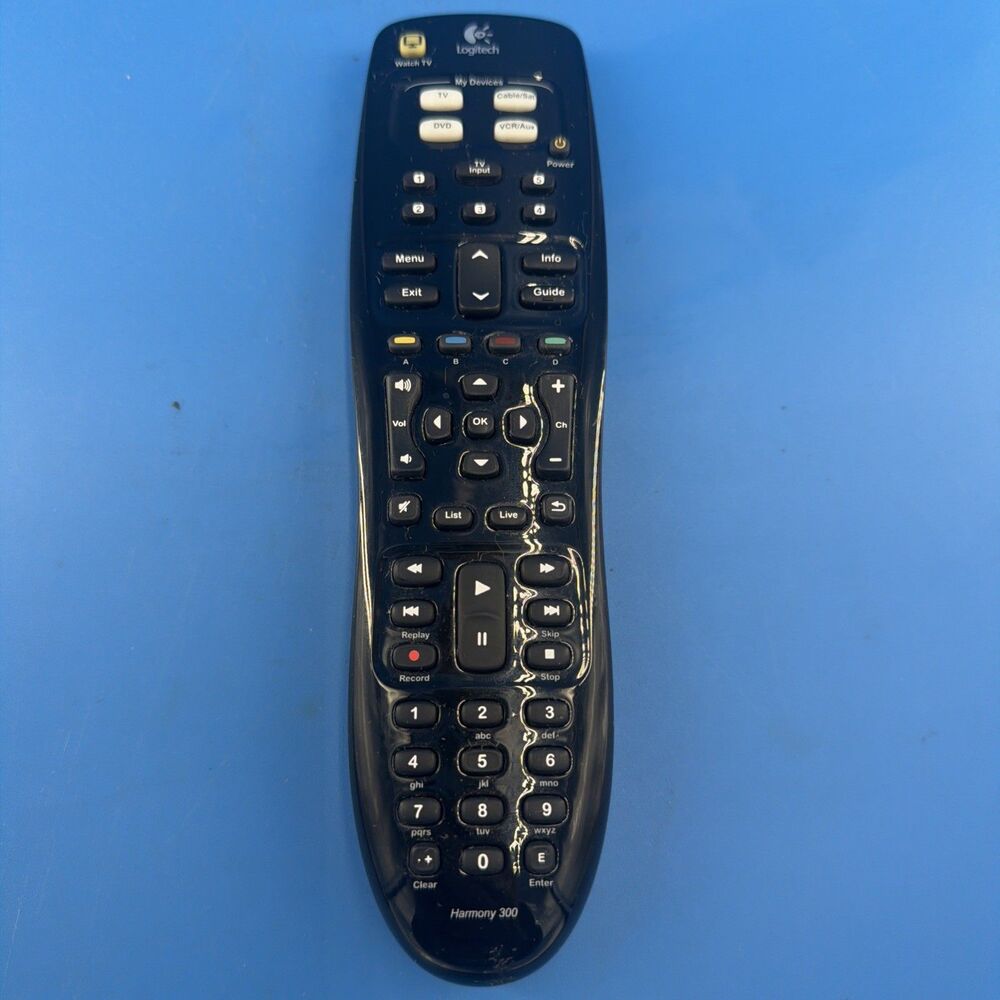 Logitech Harmony 300 Universal Remote Control Black Working